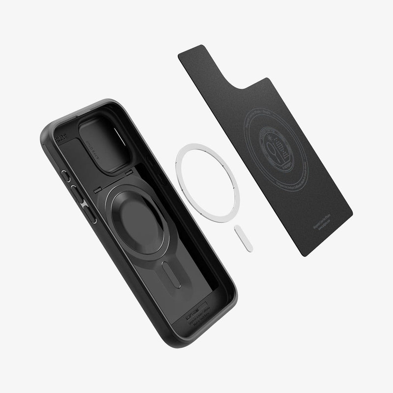 Case Spigen para iPhone 15 Pro Max Optik MagFit Black - SmartPro