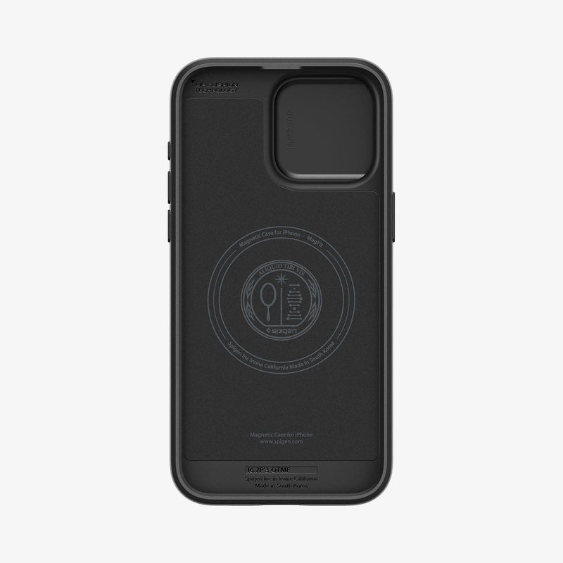 ACS06599 - iPhone 15 Pro Max Case Optik Armor (MagFit) in black showing the inside of case