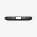 ACS04835 - iPhone 14 Pro Max Case Slim Armor CS in black showing the bottom with precise cutouts