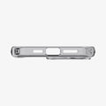ACS06575 - iPhone 15 Pro Max Case Ultra Hybrid in space crystal showing the bottom with precise cutouts