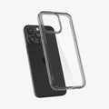 ACS06575 - iPhone 15 Pro Max Case Ultra Hybrid in space crystal showing the back with case hovering away from device