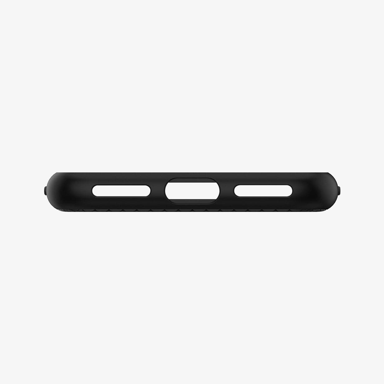 042CS20511 - iPhone 8 Series Liquid Air Case in Black showing the bottom