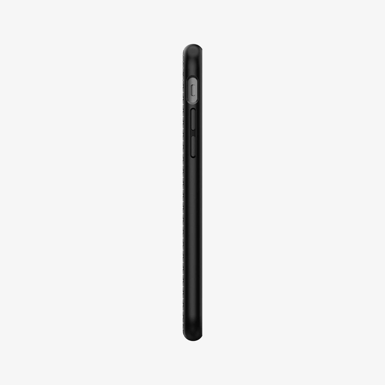 042CS20511 - iPhone 8 Series Liquid Air Case in Black showing the side