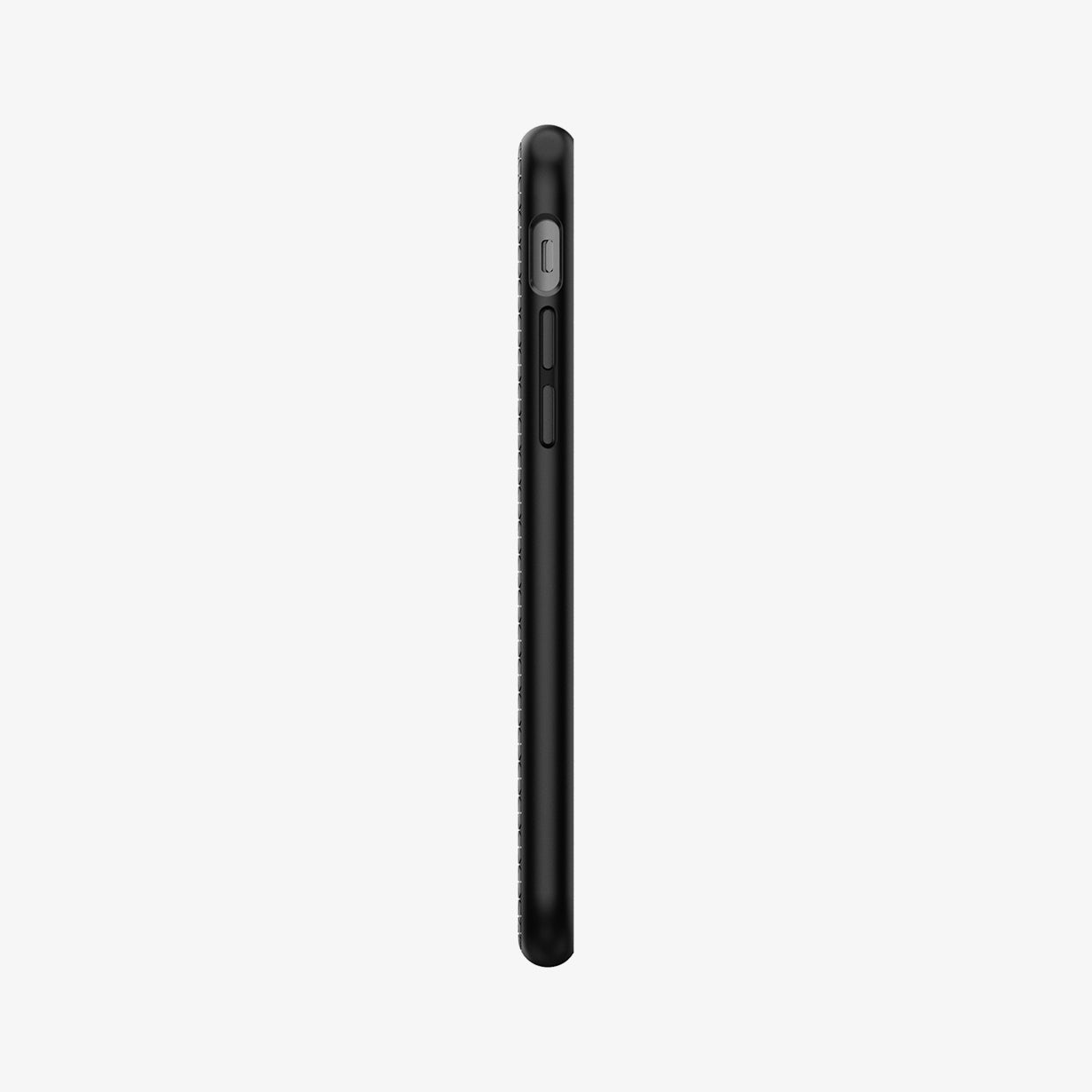042CS20511 - iPhone SE Liquid Air case in black showing showing the side