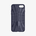 042CS21189 - iPhone 7 Case Liquid Air in midnight blue showing the inside of case