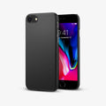 042CS20427 - iPhone 8 Series Thin Fit Case in Black showing the back and partial front