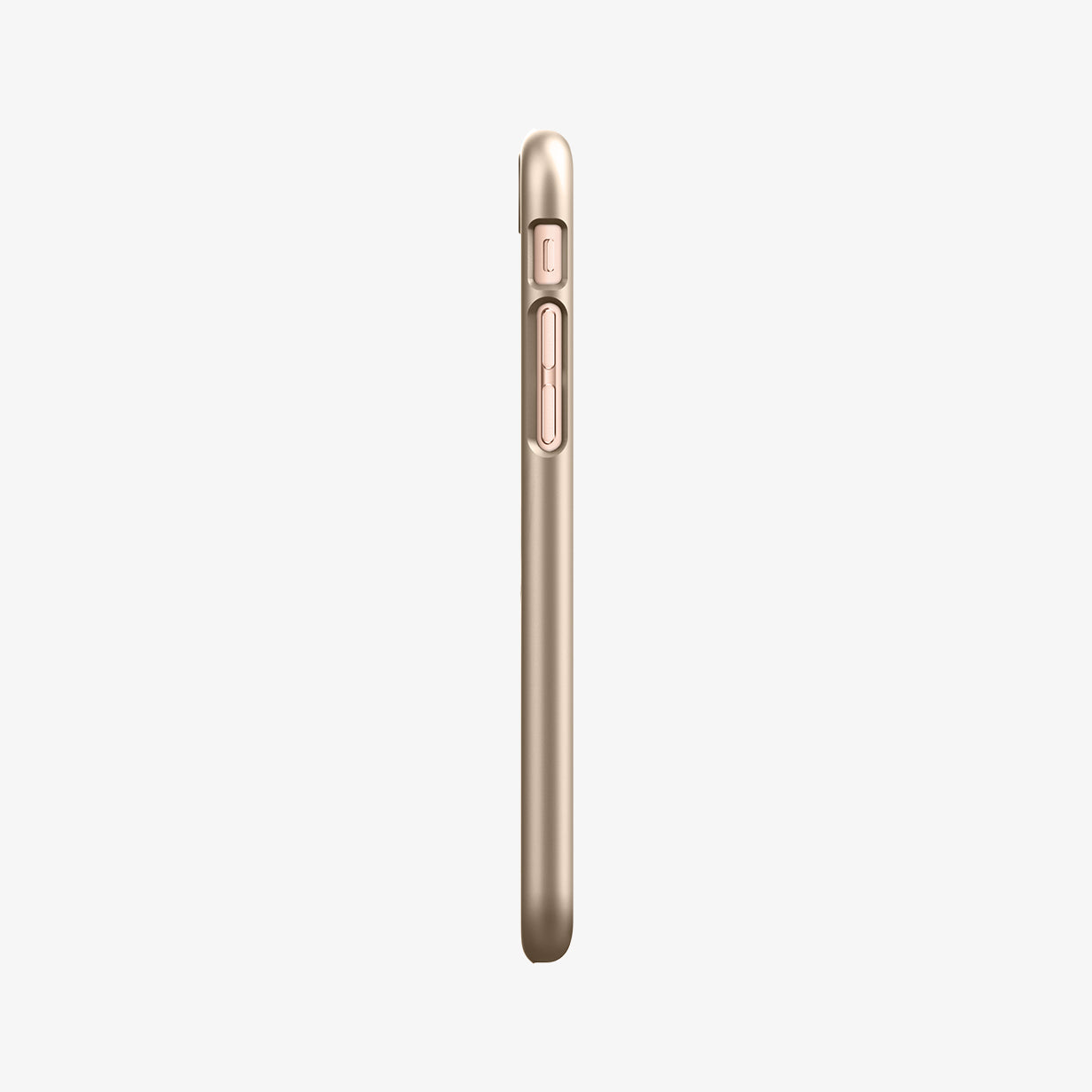 042CS20732 - iPhone SE Thin Fit case in rose gold showing the side