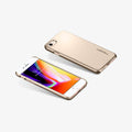042CS20732 - iPhone SE Thin Fit case in rose gold showing the back and front