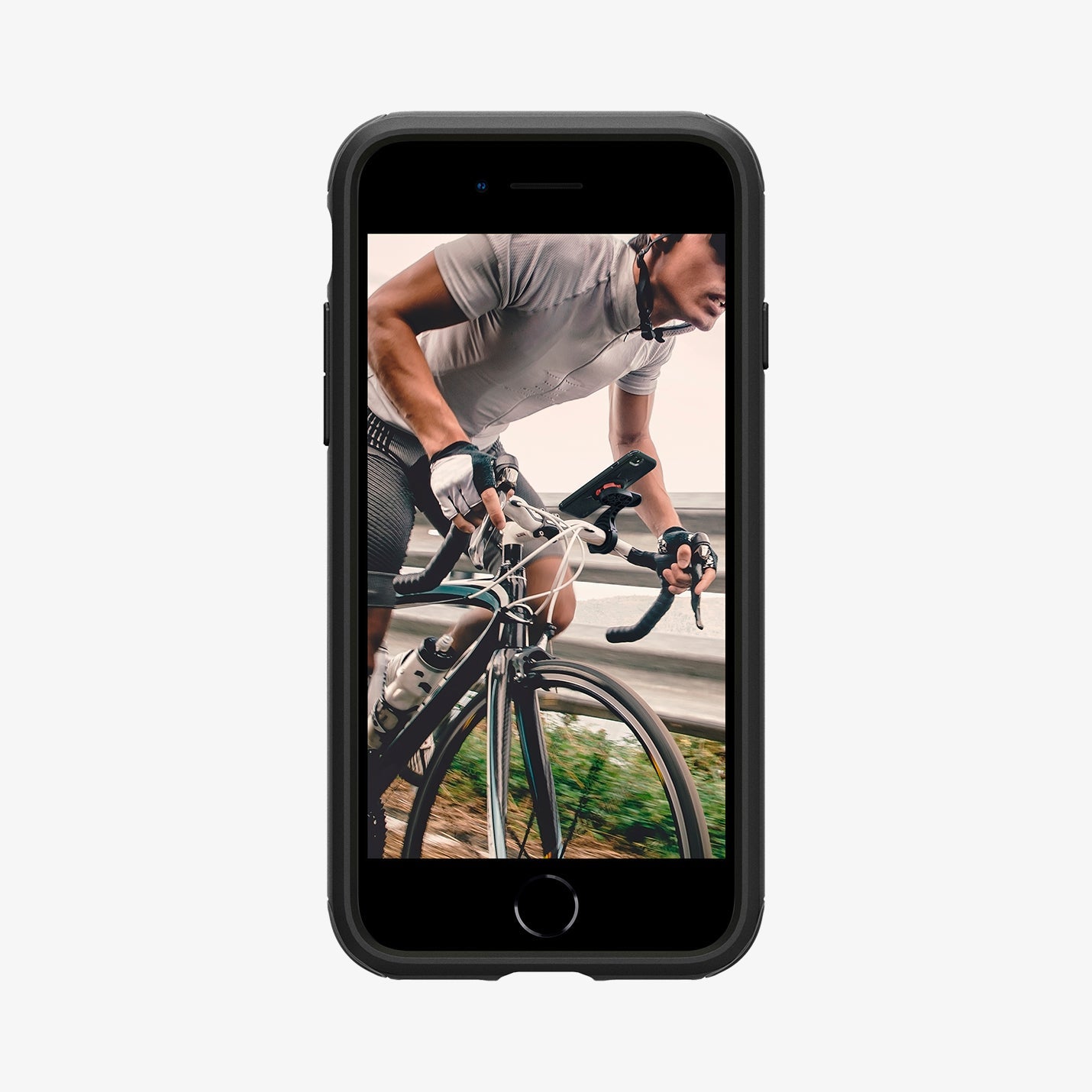 ACS01590 - iPhone SE Gearlock Bike Mount case showing the front