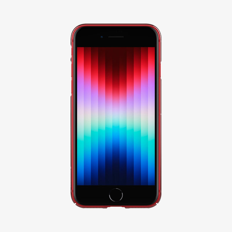 ACS04356 - iPhone SE Air Skin Case in crystal clear showing the front
