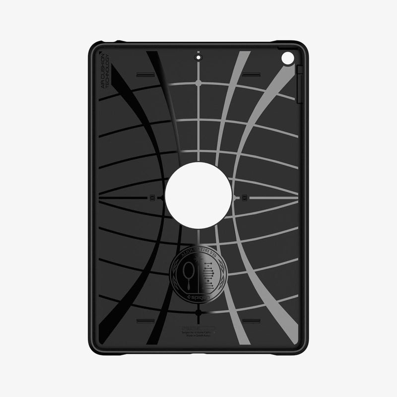 ACS00374 - iPad 10.2" Case Tough Armor in black showing the inside of case