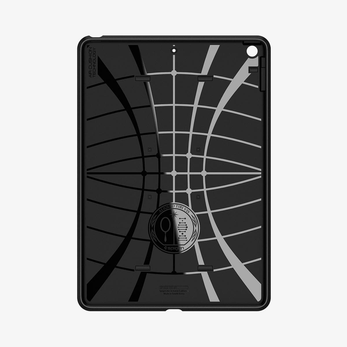 ACS00377 - iPad 10.2" Case Tough Armor Tech in black showing the inside of case