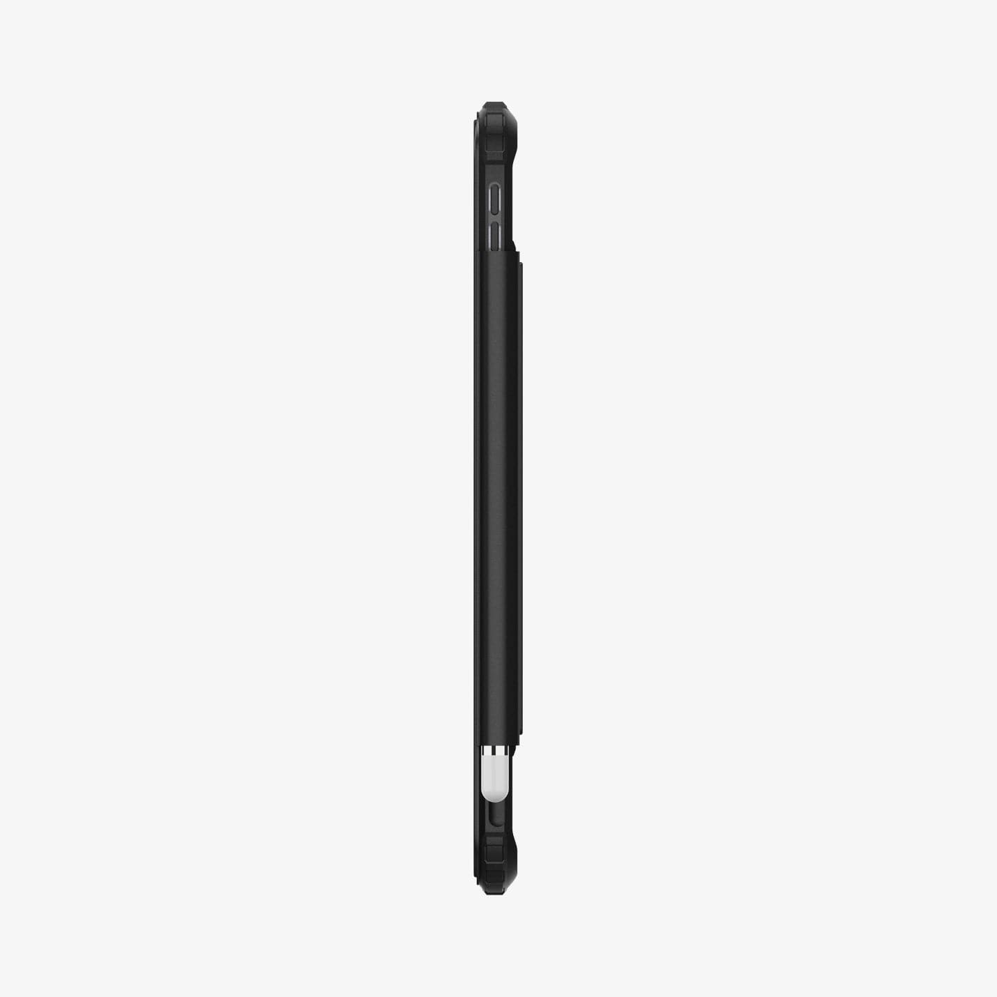 ACS05416 - iPad 10.9" Case Ultra Hybrid Pro in black showing the side with volume controls