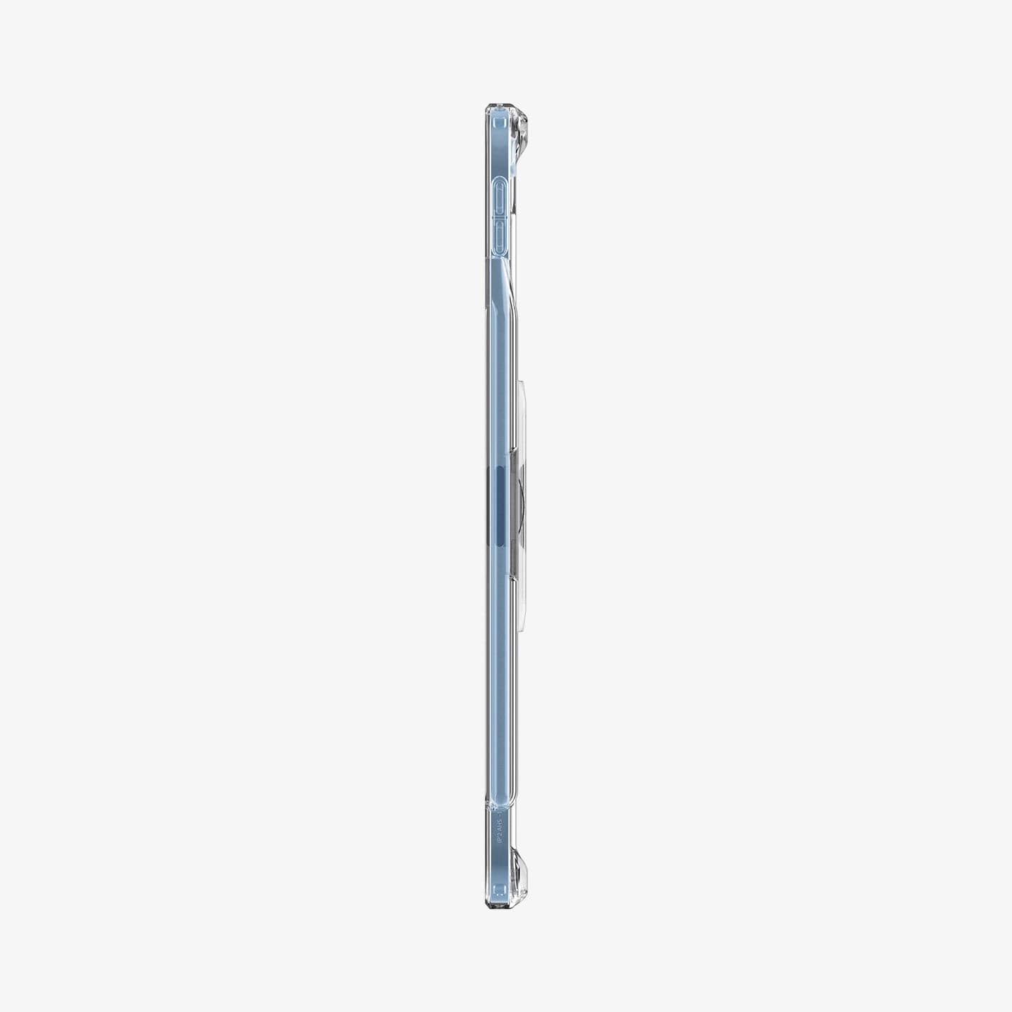 ACS05419 - iPad 10.9" Case Air Skin Hybrid S in crystal clear showing the side