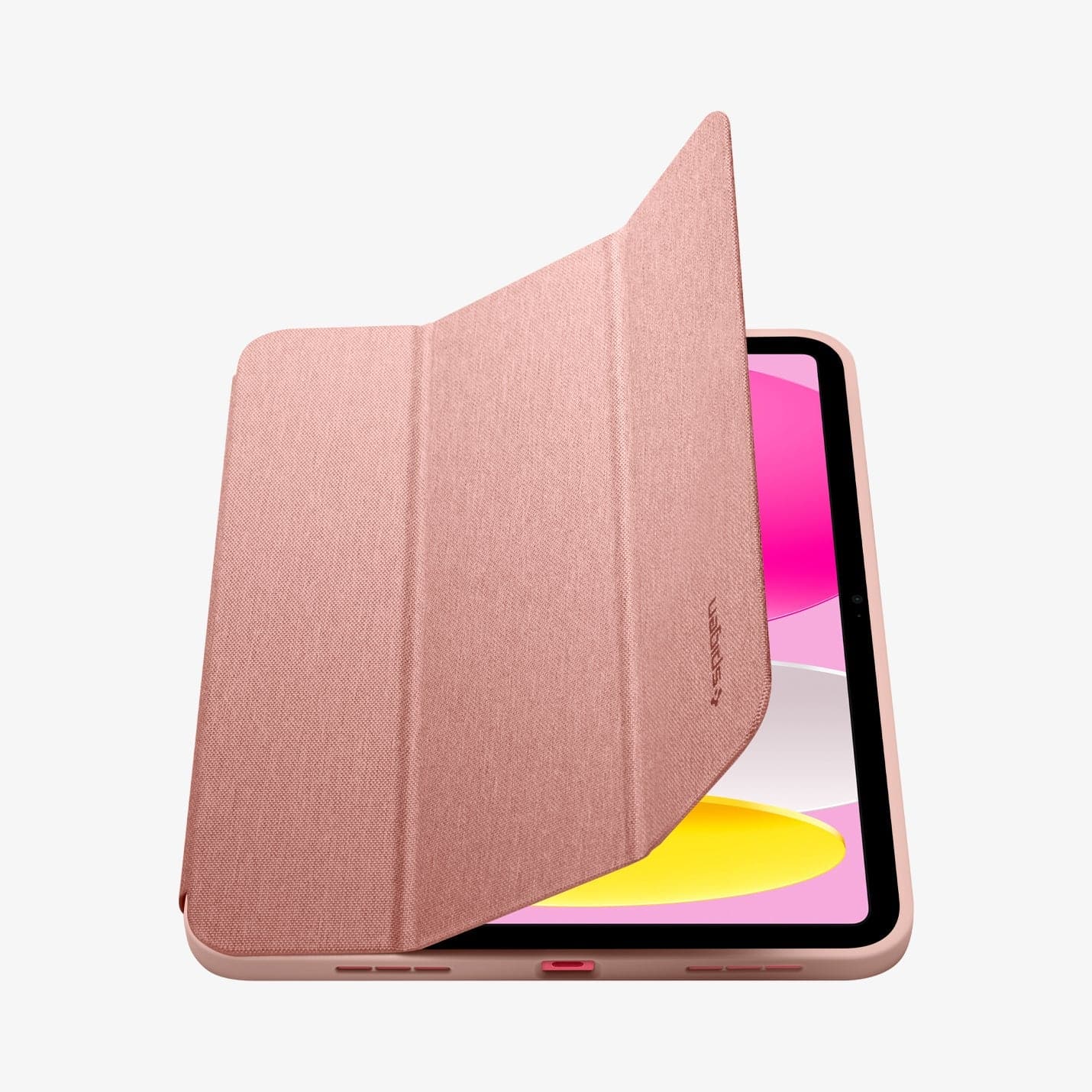 ACS05307 - iPad 10.9" Case Urban Fit in rose gold showing the front with cover half open