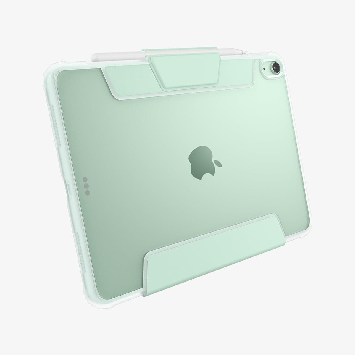 ACS02700 - iPad Air 10.9" (2022 / 2020) Case Ultra Hybrid Pro in green showing the back and bottom