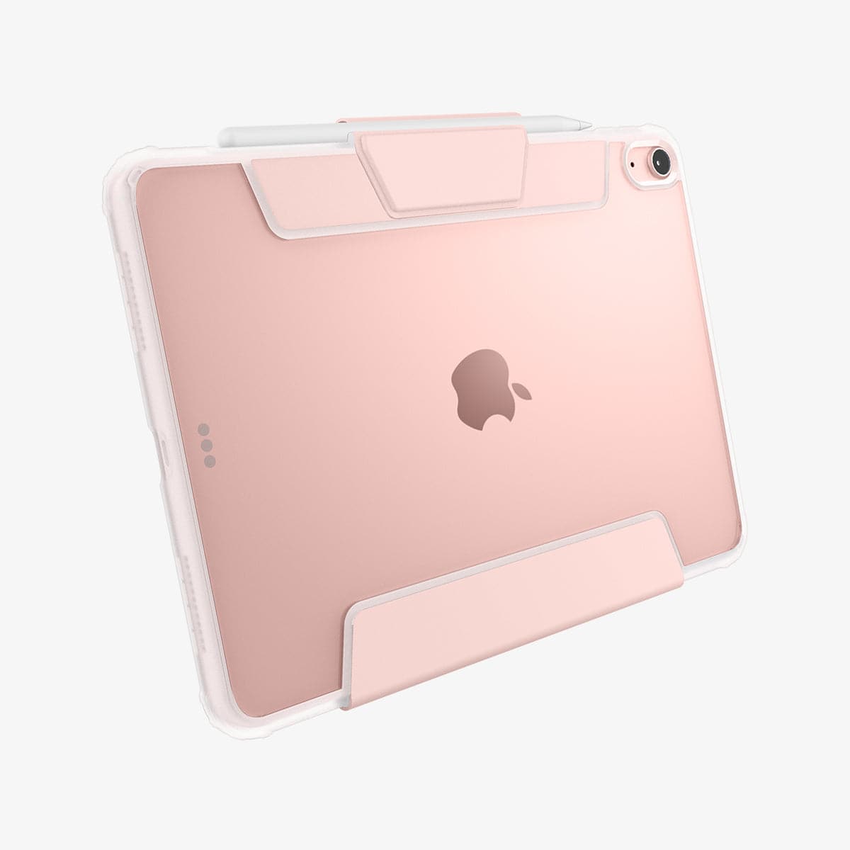 ACS02699 - iPad Air 10.9" (2022 / 2020) Case Ultra Hybrid Pro in rose gold showing the back and bottom
