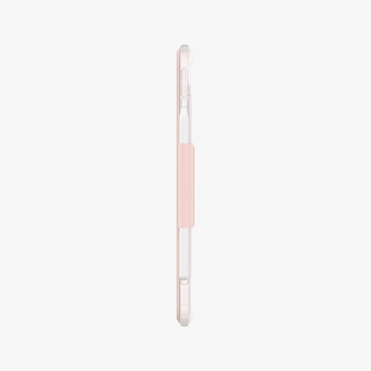 ACS02699 - iPad Air 10.9" (2022 / 2020) Case Ultra Hybrid Pro in rose gold showing the side with volume controls