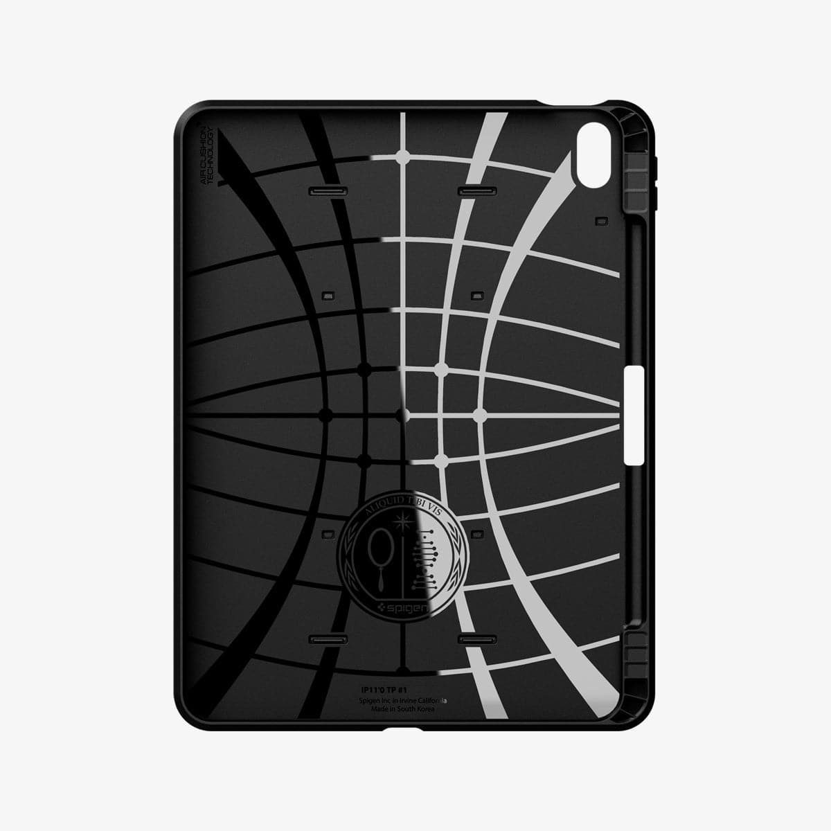 ACS02051 - iPad Air 10.9" (2022 / 2020) Case Tough Armor Pro in black showing the inside