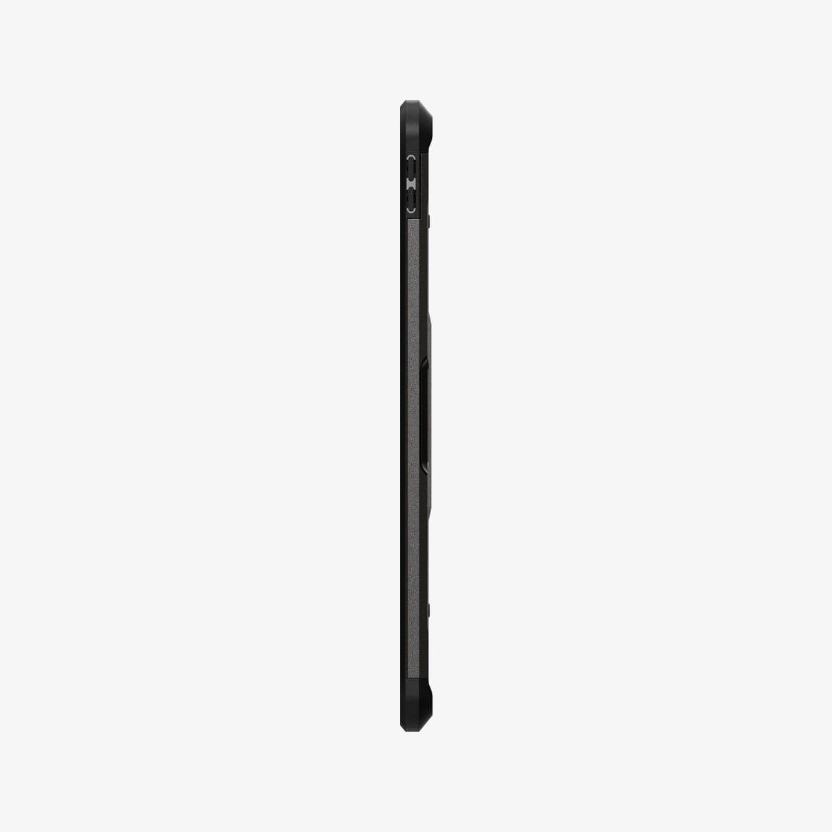 ACS02052 - iPad Air 10.9" (2022 / 2020) Case Tough Armor Pro in gunmetal showing the side with volume controls