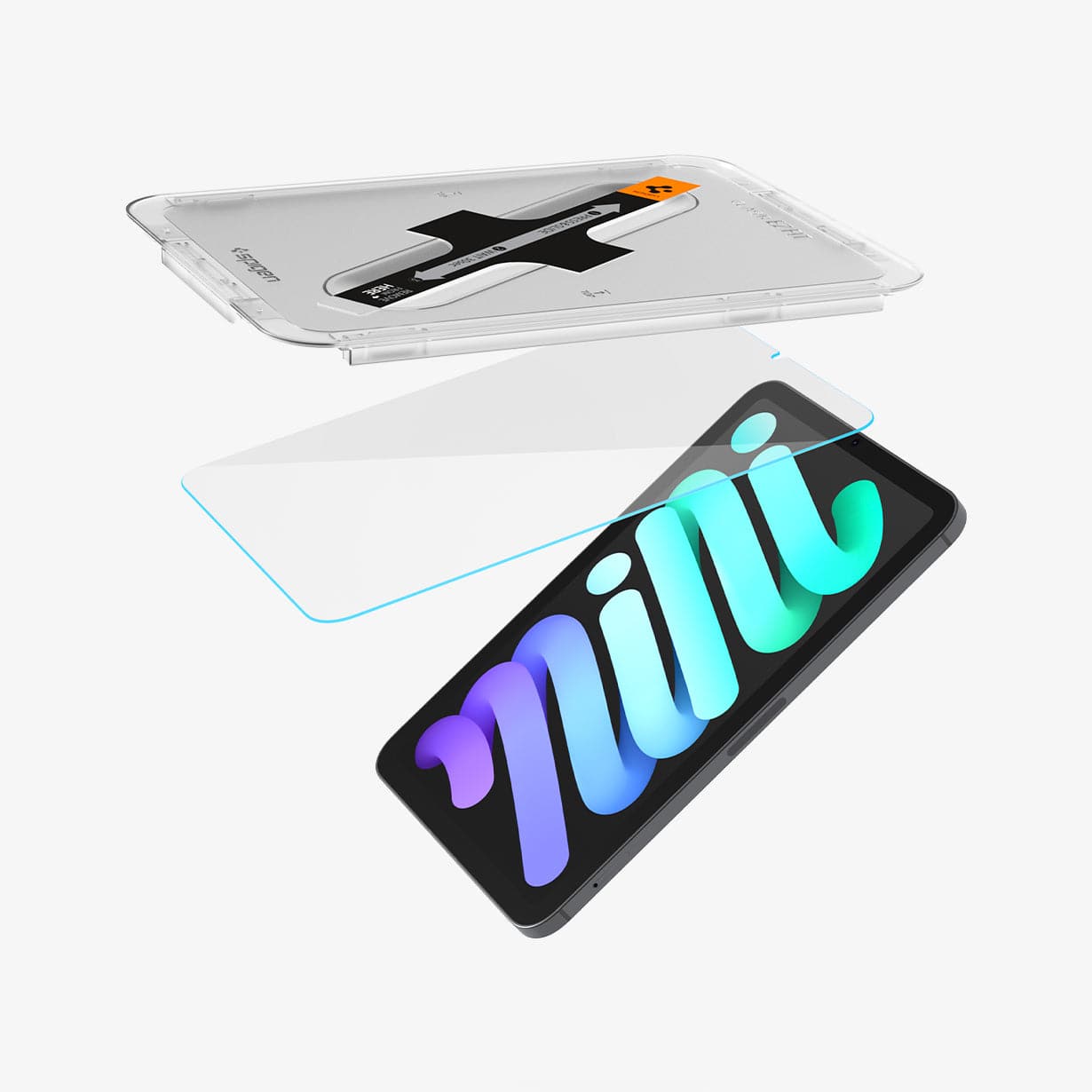 AGL03824 iPad Mini 6 Screen Protector EZ FIT GLAS.tR showing the ez