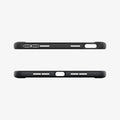 ACS03764 - iPad Mini 6 Case Rugged Armor in matte black showing the top and bottom with precise cutouts