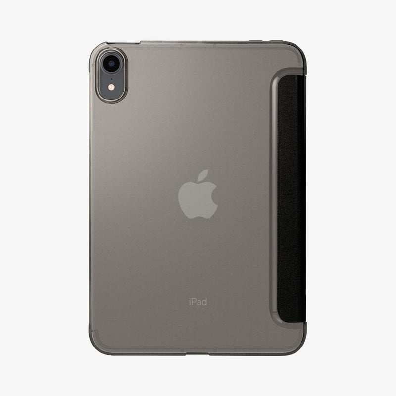 ACS03763 - iPad Mini 6 Case Smart Fold in black showing the back