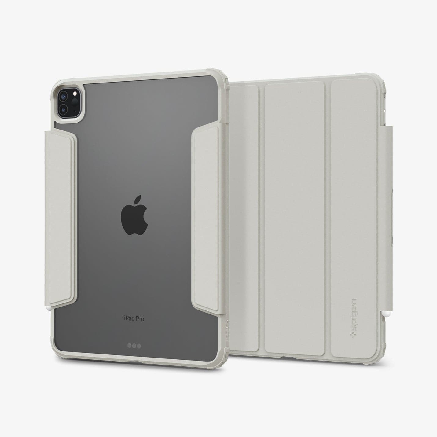 ACS06075 - iPad Pro 11" Case Air Skin Pro in gray showing the back and front
