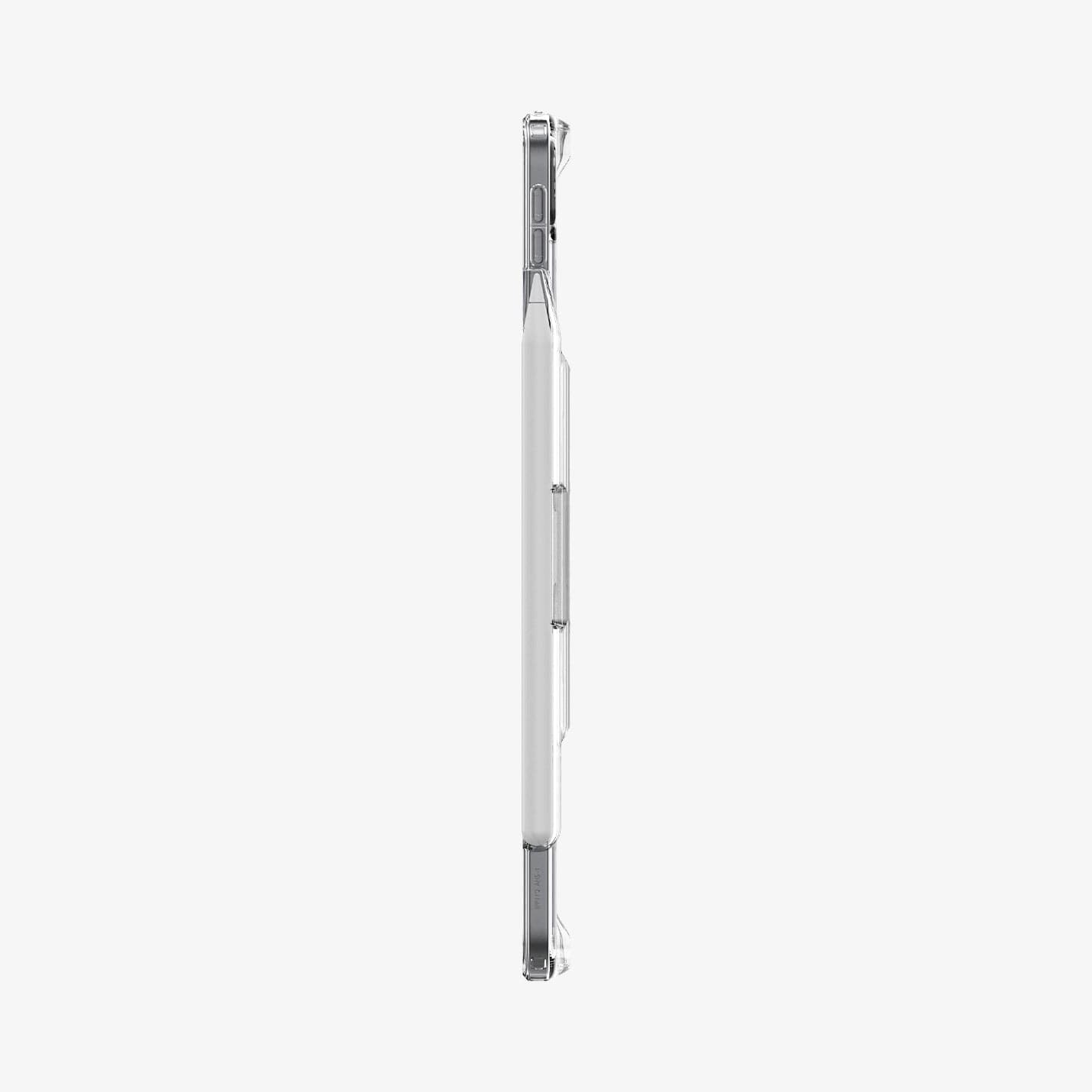 ACS05448 - iPad Pro 11" Case Air Skin Hybrid S in crystal clear showing the side with pen in slot