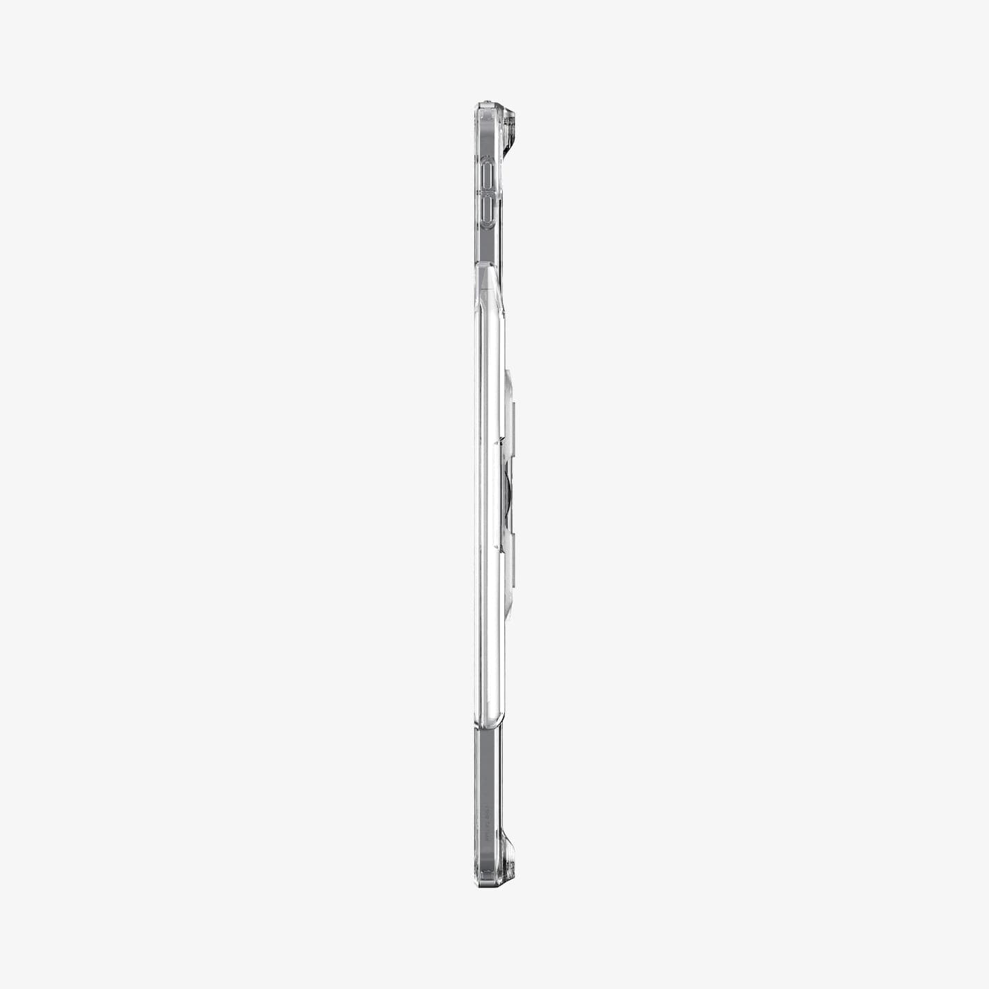 ACS05449 - iPad Pro 12.9" Case Air Skin Hybrid S in crystal clear showing the side with pen in slot
