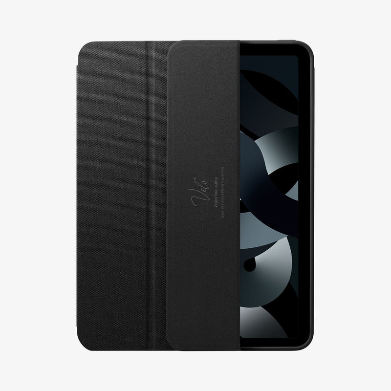 ACS01943 - iPad Air 10.9" Case Urban Fit in black showing the front with cover slightly open
