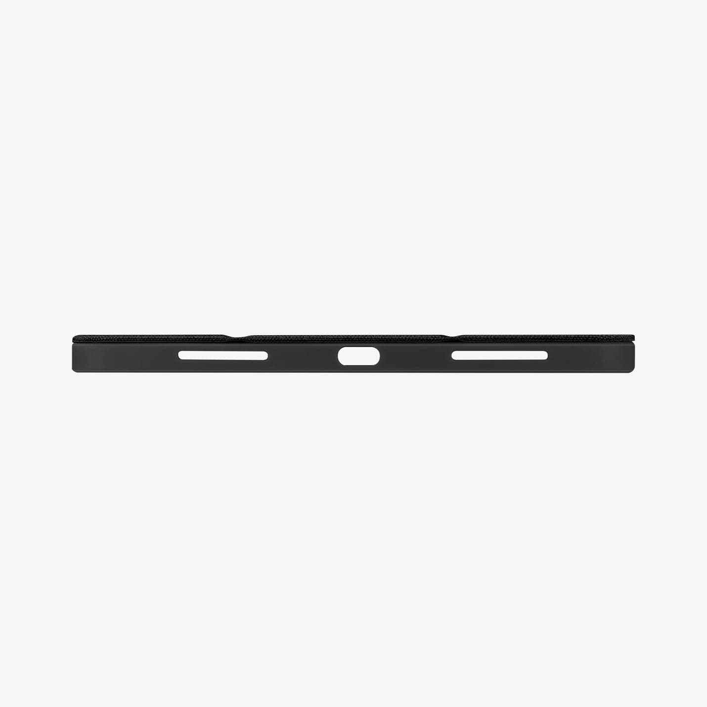 ACS01943 - iPad Air 10.9" Case Urban Fit in black showing the bottom with precise cutouts