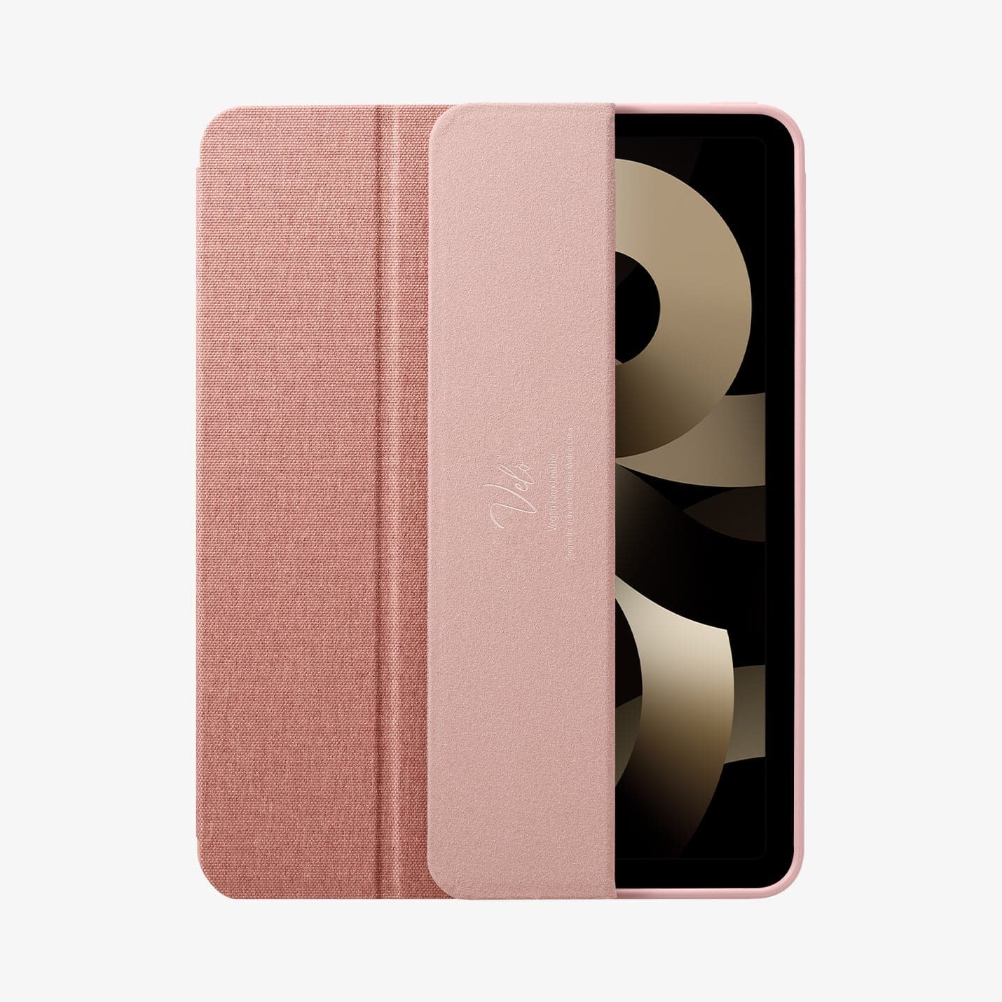 ACS01944 - iPad Air 10.9" Case Urban Fit in rose gold showing the front with cover slightly open