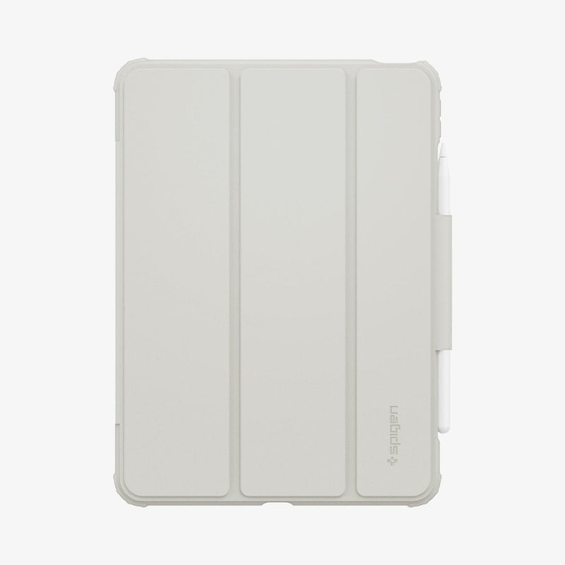 ACS06074 - iPad Air 10.9" Case Air Skin Pro in gray showing the front with pen in slot