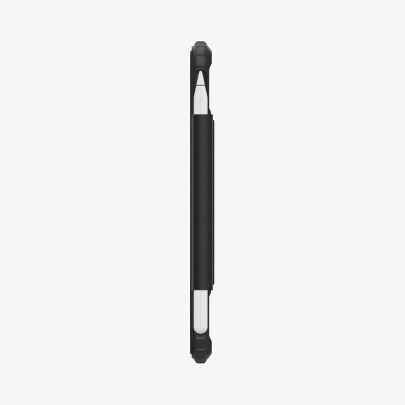 ACS03765 - iPad Mini 6 Case Ultra Hybrid Pro in black showing the side with pen in slot