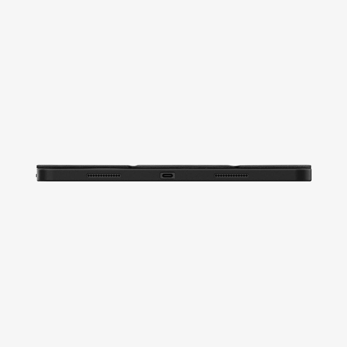 ACS03434 - iPad Pro 12.9" (2022/2021) Case Urban Fit in black showing the bottom with precise cutouts