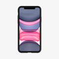 076CS27184 - iPhone 11 Case Liquid Air in matte black showing the front