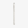 076CS27181 - iPhone 11 Case Liquid Crystal Glitter in crystal quartz showing the side with volume controls