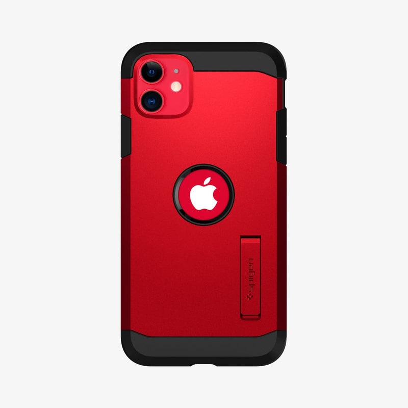 ACS00408 - iPhone 11 Case Tough Armor XP in red showing the back