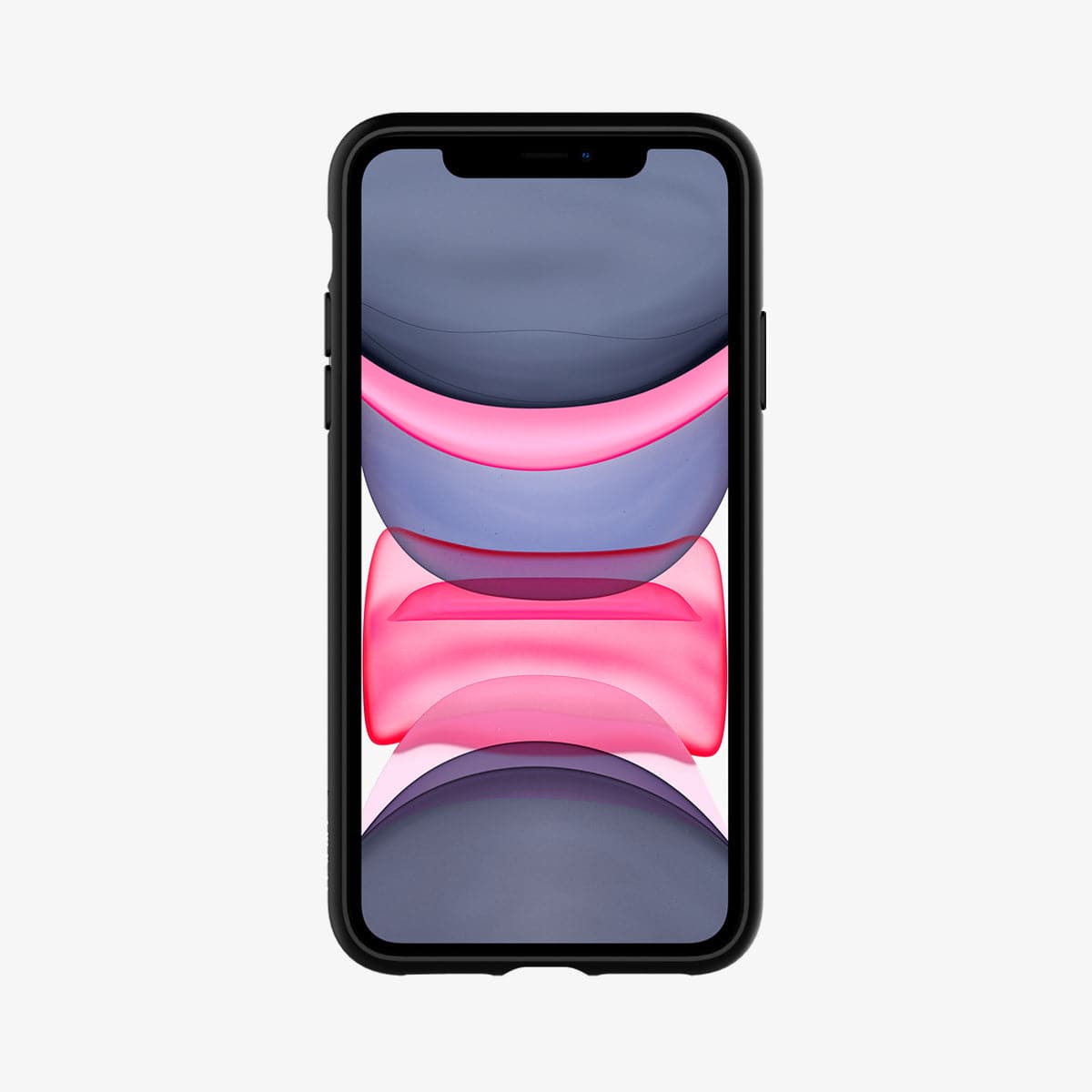 076CS27186 - iPhone 11 Case Ultra Hybrid in black showing the front