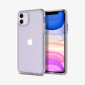 076CS27185 - iPhone 11 Case Ultra Hybrid in crystal clear showing the back and front