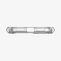 076CS27185 - iPhone 11 Case Ultra Hybrid in crystal clear showing the bottom with precise cutouts
