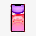 ACS00405 - iPhone 11 Case Ultra Hybrid in red crystal showing the front