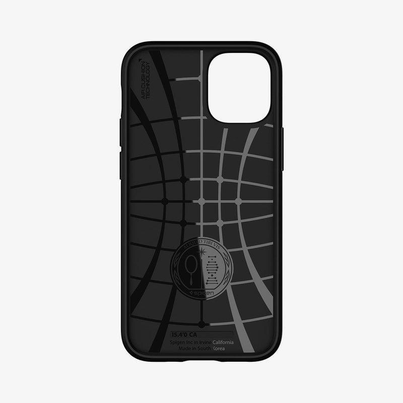 ACS01537 - iPhone 12 Mini Case Core Armor in matte black showing the inside of case