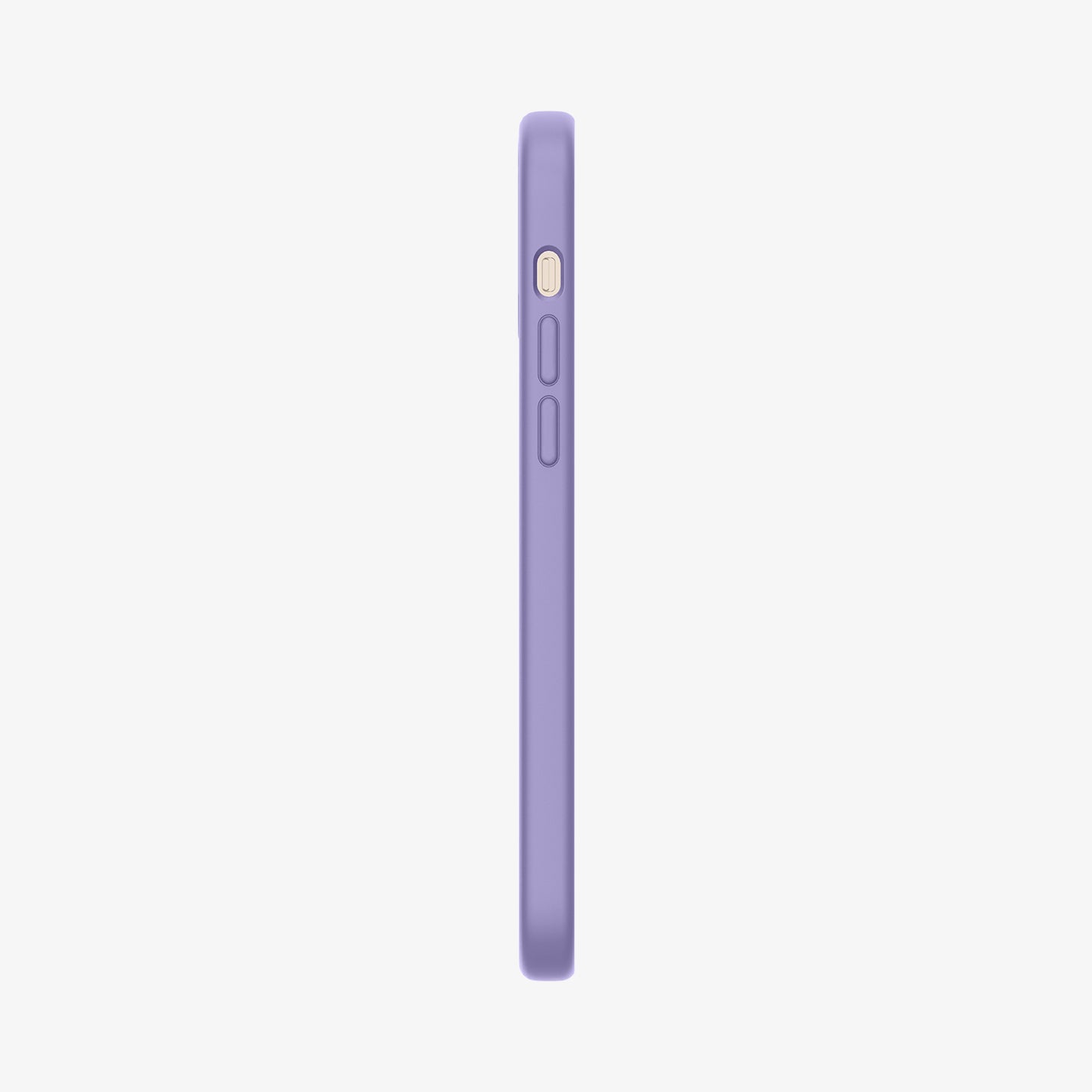 ACS03114 - iPhone 12 / 12 Pro Case Silicone Fit in iris purple showing the side with volume controls