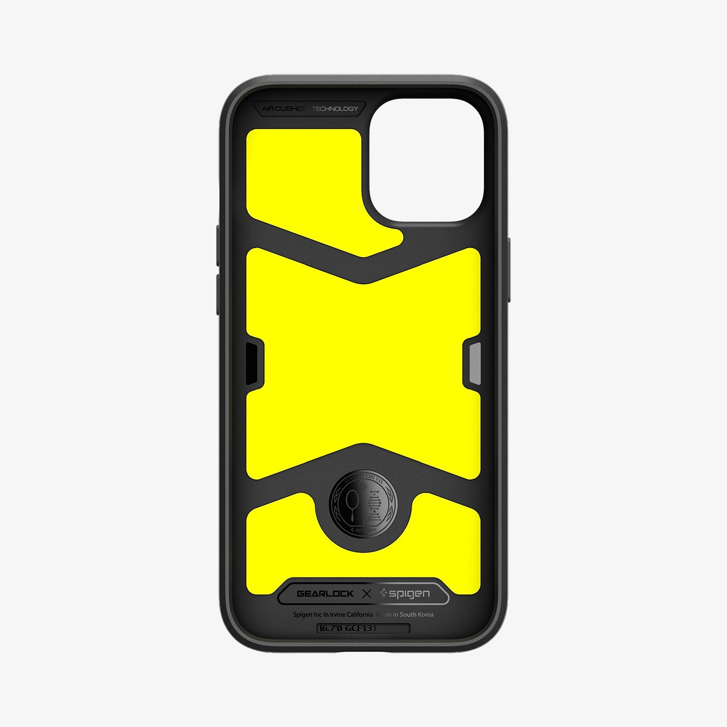 ACS01587 - Black Gearlock iPhone 12 Pro Max Bike Mount Case showing the inside of case