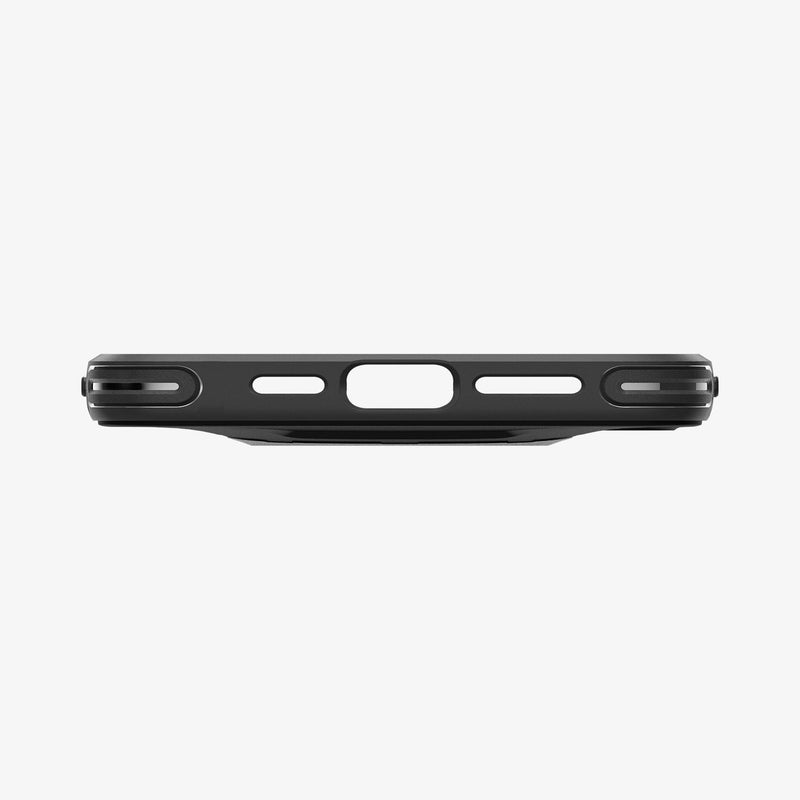 ACS01587 - Black Gearlock iPhone 12 Pro Max Bike Mount Case showing the bottom with precise cutouts