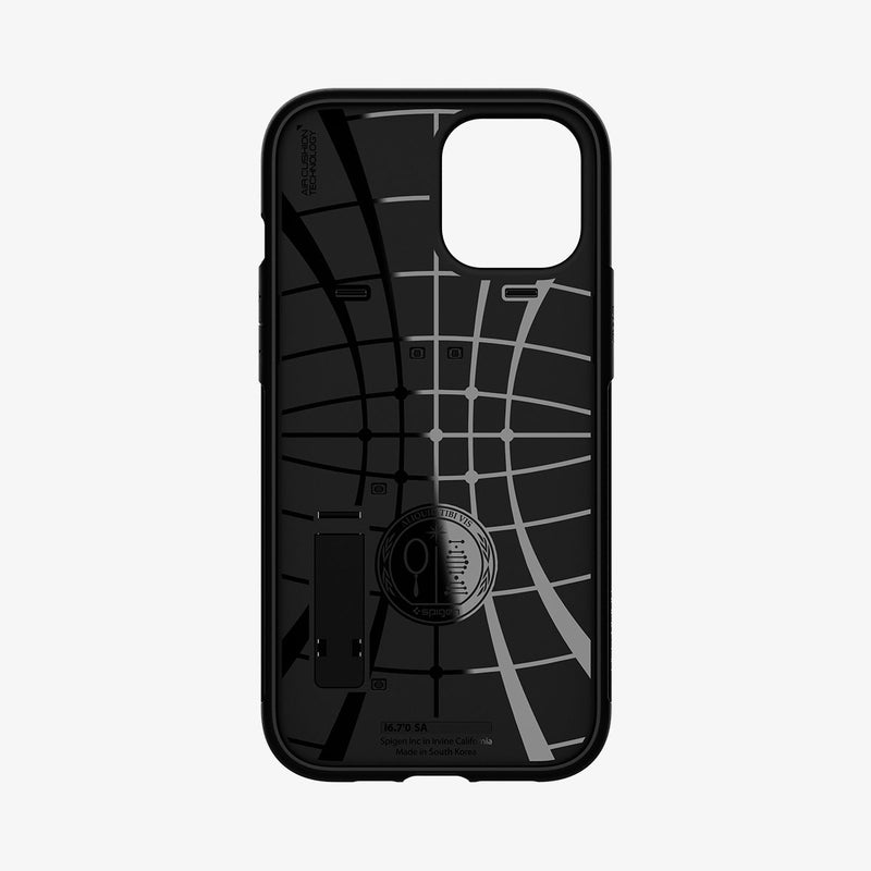 ACS01479 - iPhone 12 Pro Max Case Slim Armor in black showing the inside of case