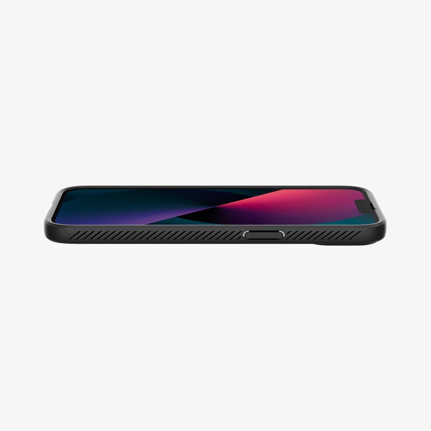 ACS03315 - iPhone 13 Mini Case Liquid Air in black showing the front and side