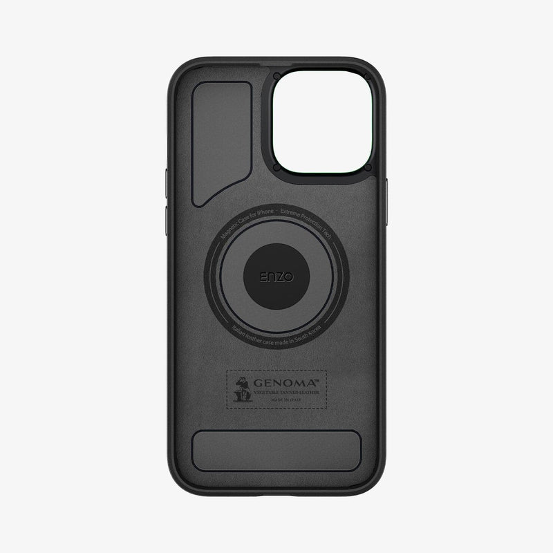 ACS03233 - iPhone 13 Pro Max Case Enzo in black showing the inside of case